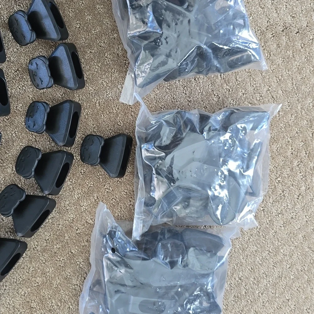 111 Black Plastic Closet Saver Organizers